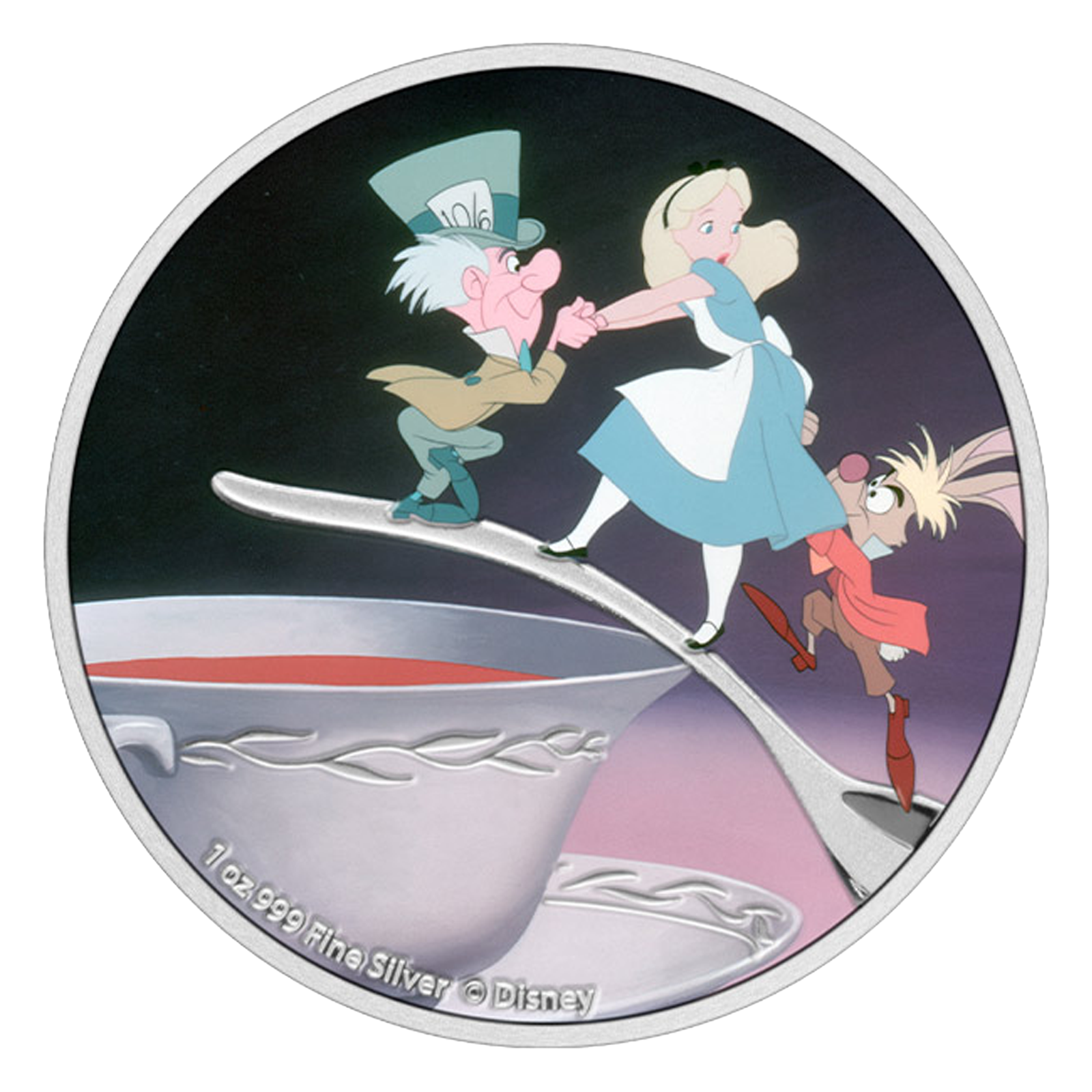 Buy 1 oz Silver Alice in Wonderland Mad Hatter Coin (2021)