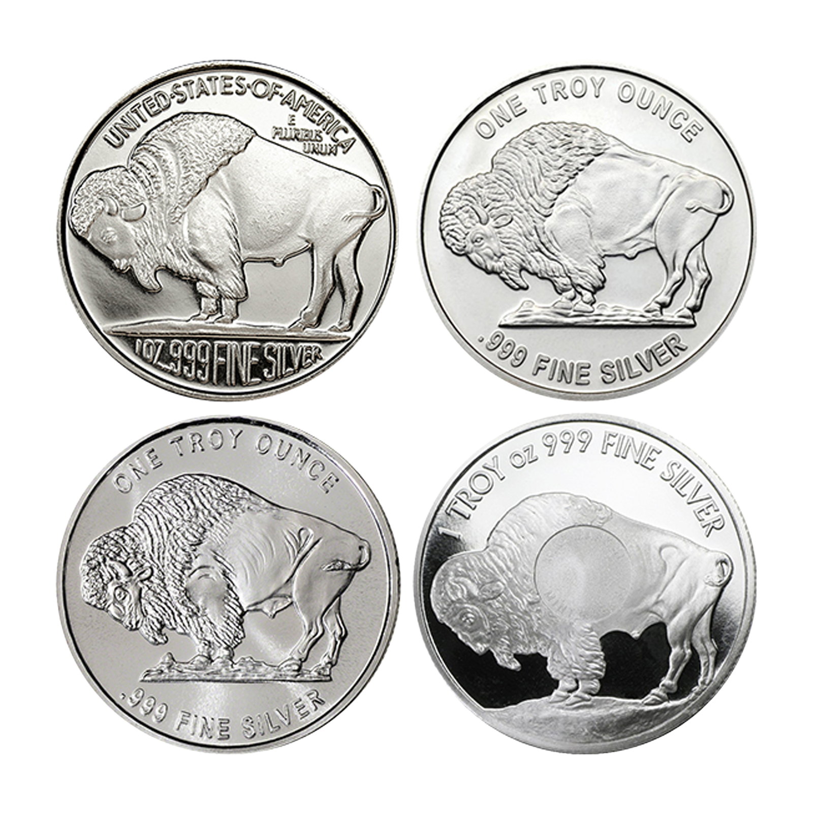 1 oz Silver Buffalo Rounds (Various Mints)