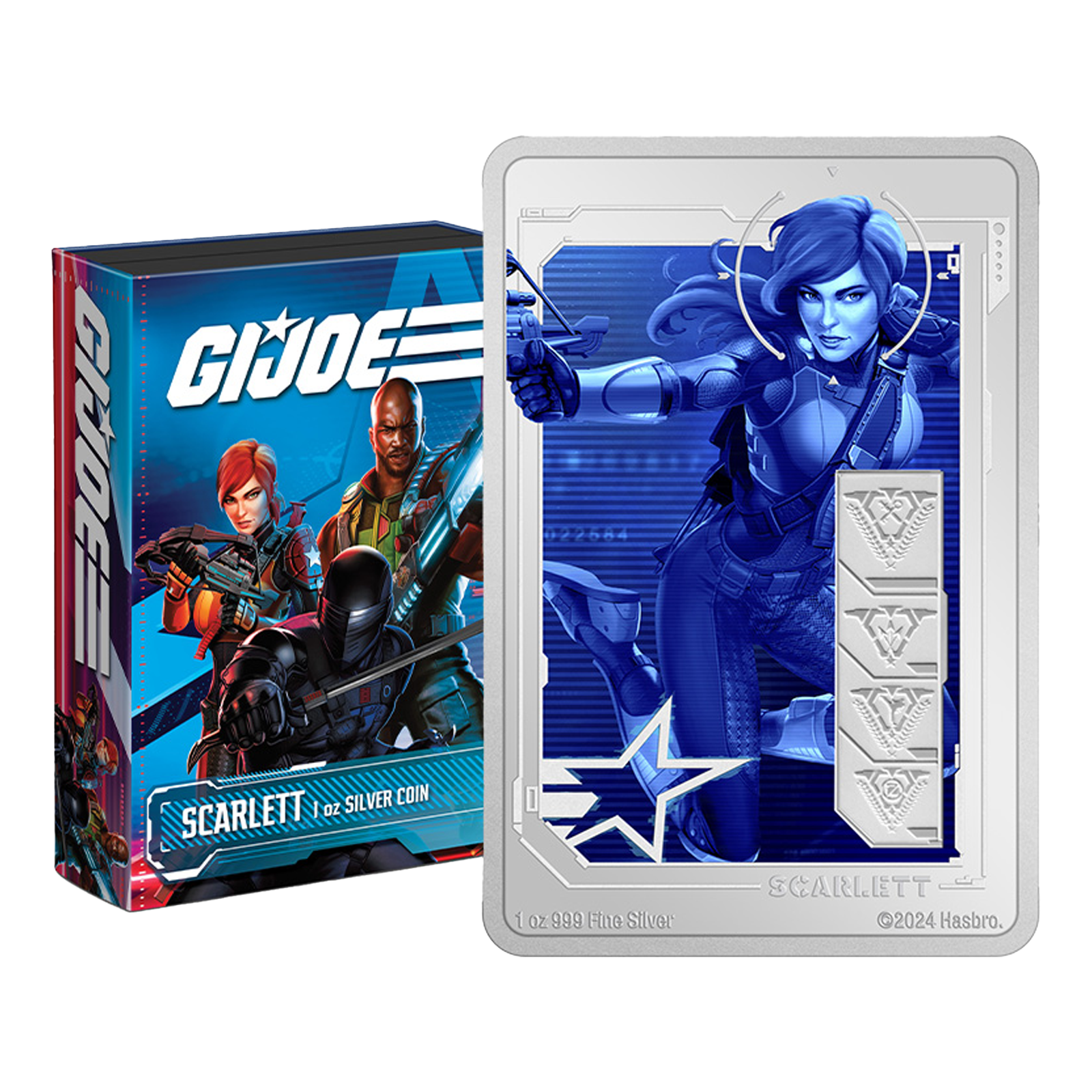 Buy 1 oz Silver G.I Joe Scarlett Coin (2024)