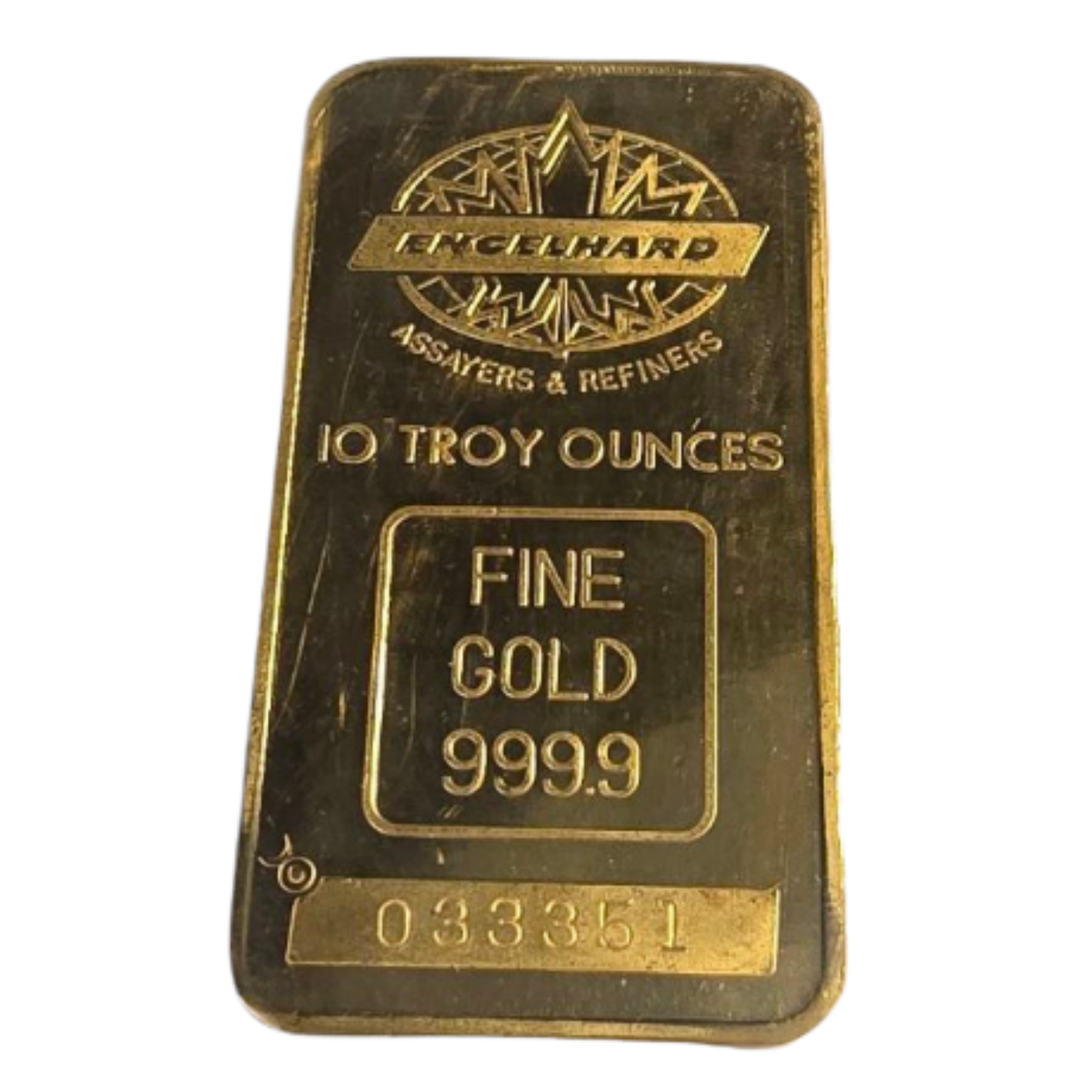 10 oz Gold Minted Bar – Engelhard (Vintage)