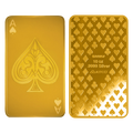 Buy 10 oz Silver Ace of Spades Bar (.9999) 24K Gold Plated