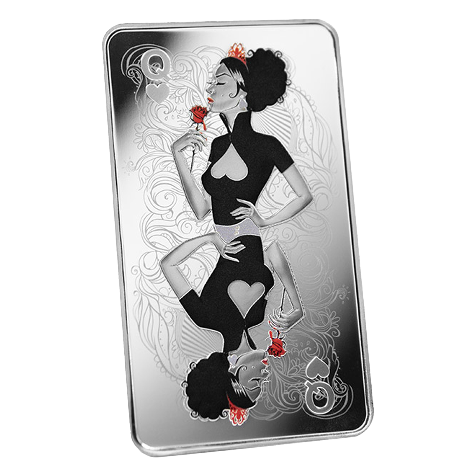 Buy 10 oz Silver Bar Queen of Hearts
