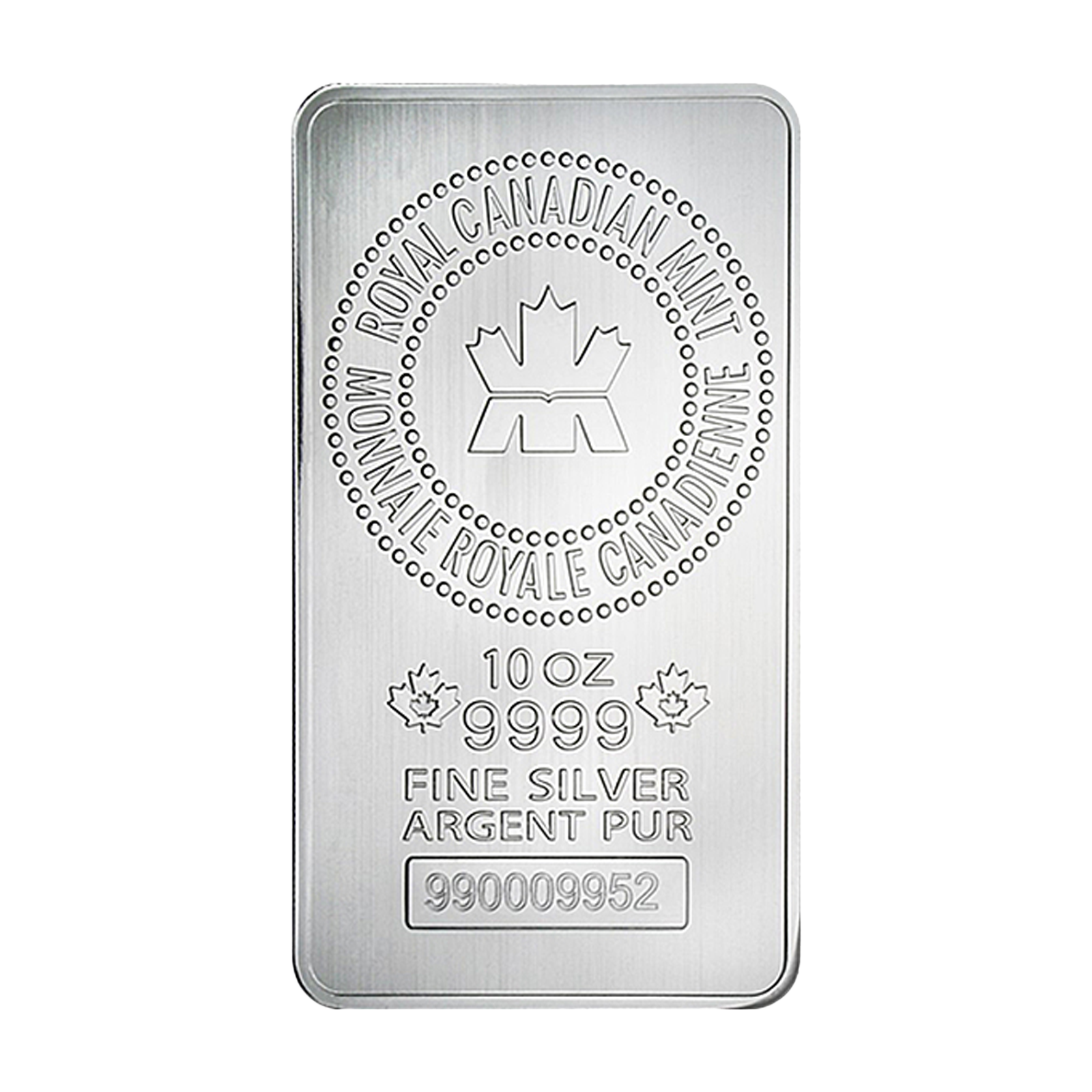 10 oz Royal Canadian Mint Silver Bars