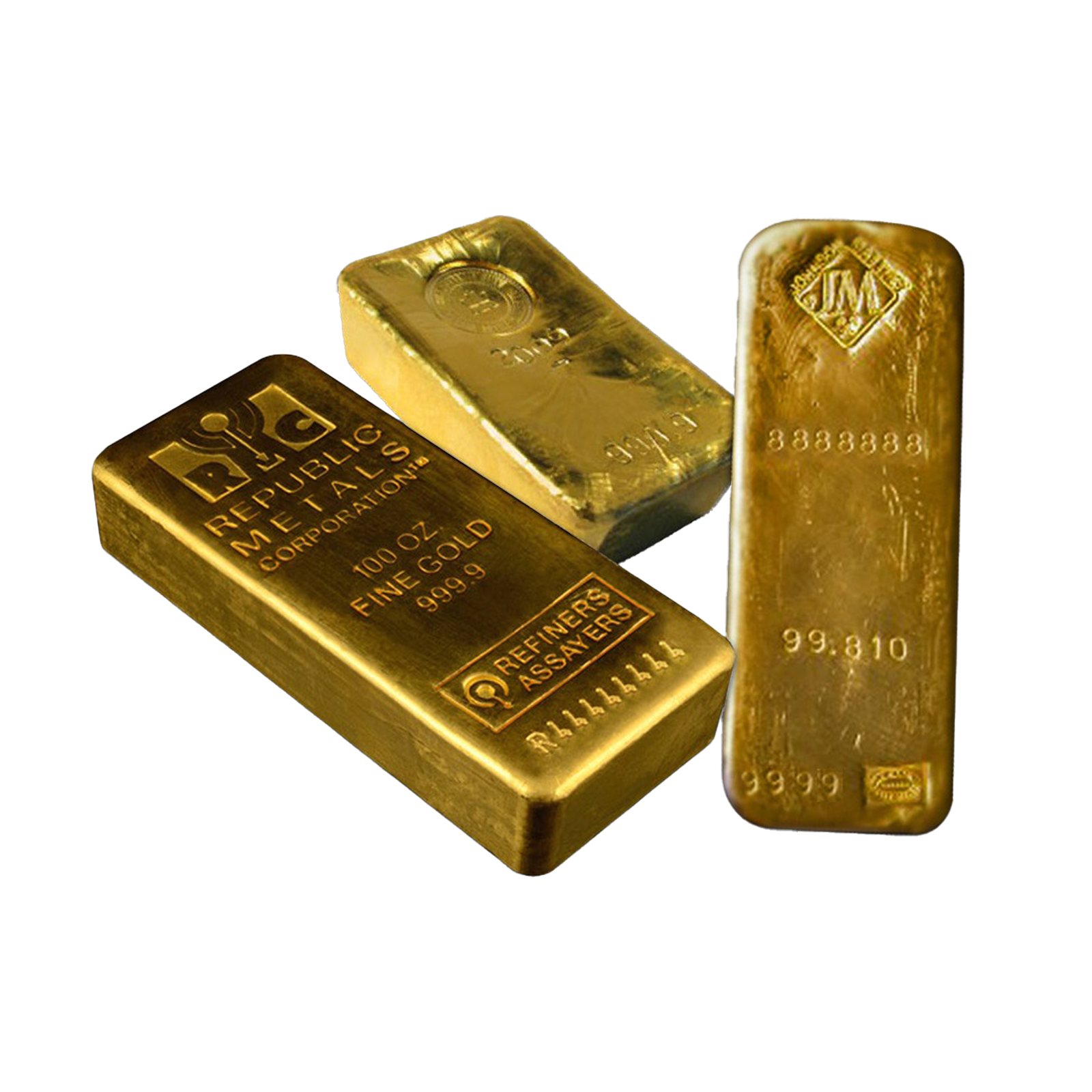 100 oz Gold Bars (Good Delivery List)