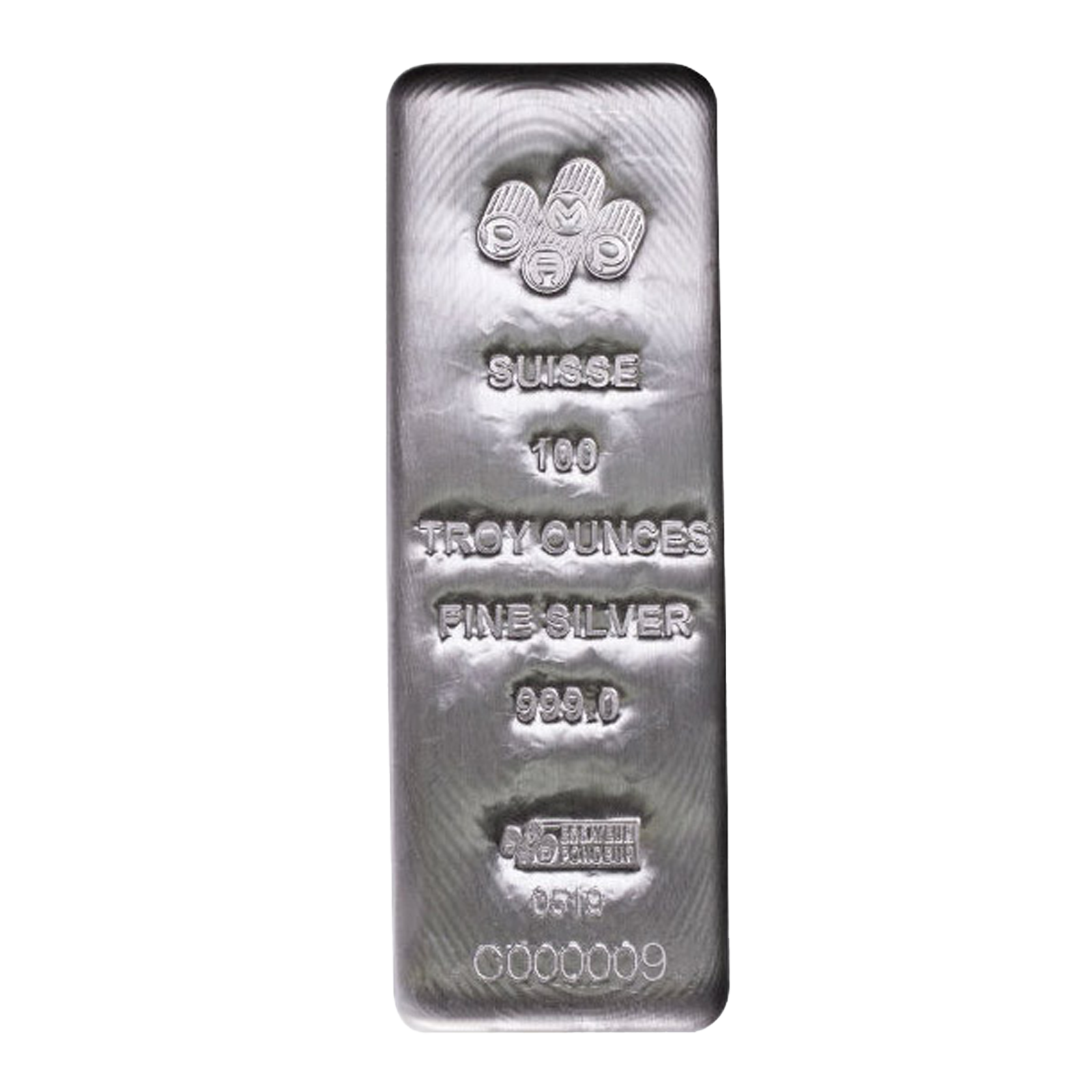 100 oz Silver Bars - PAMP Suisse (w/Assay Certificate)