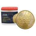 2026 MintFirst™ 1 oz Gold Maple Leaf Coins (tube of 10)
