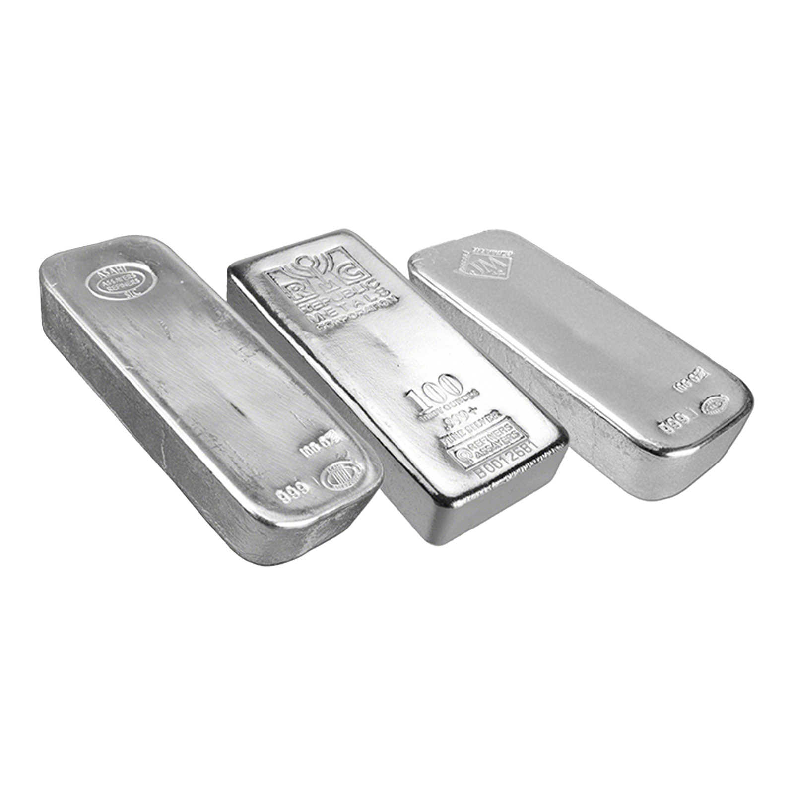 100 oz Silver Bars
