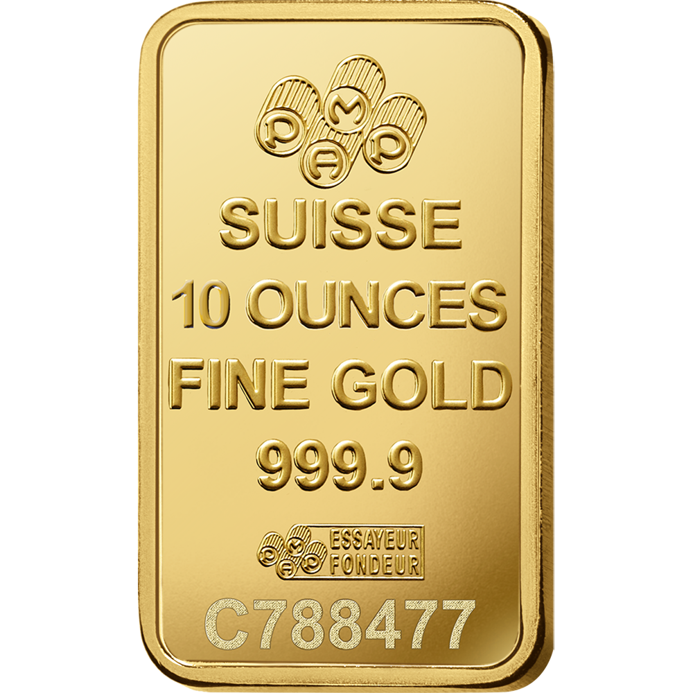 PAMP Suisse Lady Fortuna Gold Bars – Minted Ingot (.9999 Fine Gold) 1 g - 20 oz